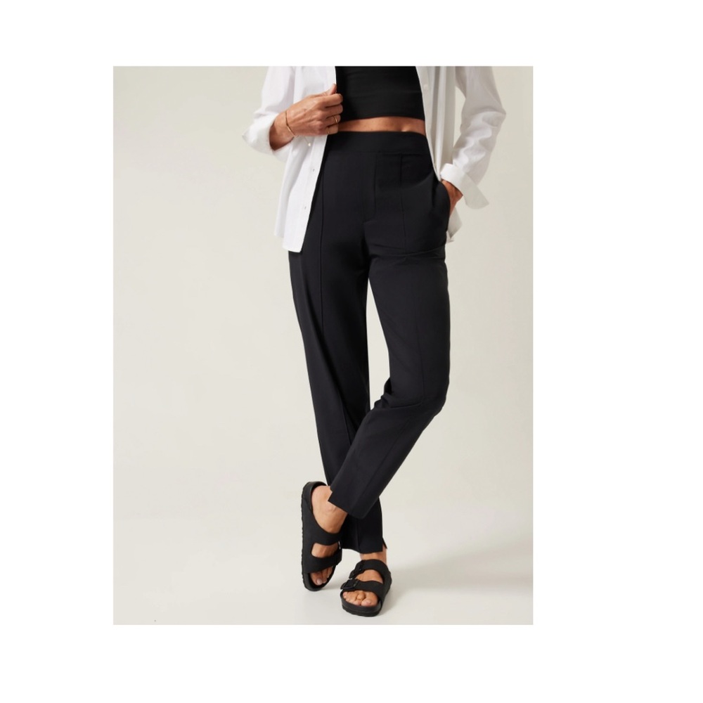 Athleta Brooklyn heights high rise pant 4P black